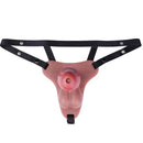 7.48in Strap on Hollow Soft Silicone Cock Cage Dildo For Chastity Cock