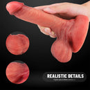 7.4in Realistic Silicone Dildo With Suction Cup For G Spot Stimulate