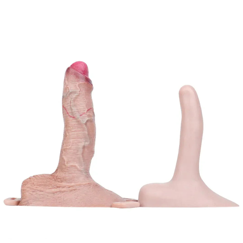 7.4in Strap on Penis Extender Cock Sleeve Dildo For G-Spot Anal Use