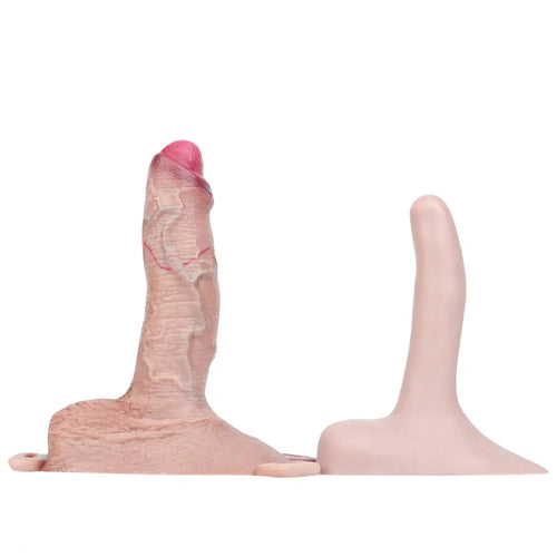 7.4in Strap on Penis Extender Cock Sleeve Dildo For G-Spot Anal Use