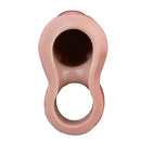 7.4in Vibrating Auto Remote Silicone Hollow Dildo Sleeve Cock Extender