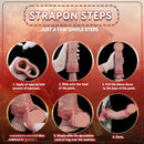 7.4in Vibrating Auto Remote Silicone Hollow Dildo Sleeve Cock Extender