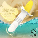7.59in Banana Thrusting Vibrating Silicone Soft Dildo For Prostate Vagina