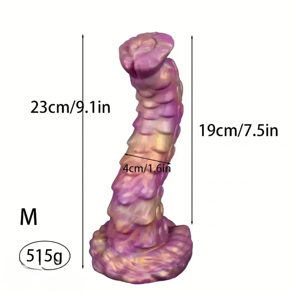7.5in 9.1in 10.6in Liquid Silicone Soft Simulation Big Fantasy Soft Tentacle Dildo