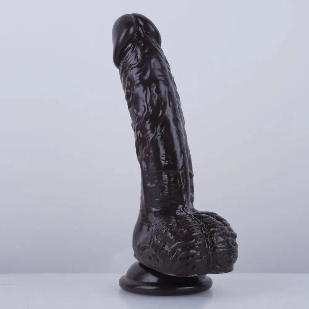 7.5in Curved PVC Female Masturbator Suction Cup Dildo For Women