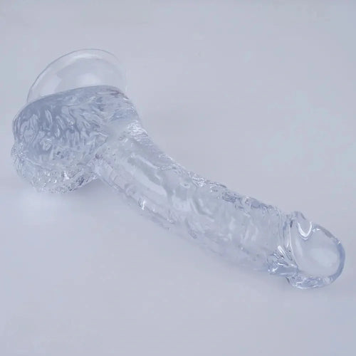 7.5in Curved PVC Female Masturbator Suction Cup Dildo For Women