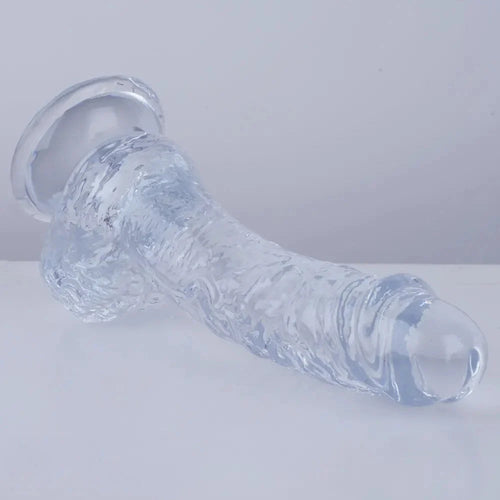 7.5in Curved PVC Female Masturbator Suction Cup Dildo For Women