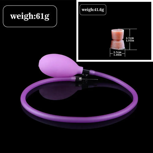 7.65in Ovipositor Platinum Silicone Dildo Real Skin Feeling Cock Love Toy