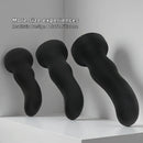 7.67in 9.25in 11.22in Black Silicone Anal Plug Dildo For Couples Men