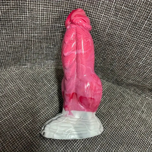 7.67in Fantasy Monster Silicone Soft Dildo For Prostate With Big Knot