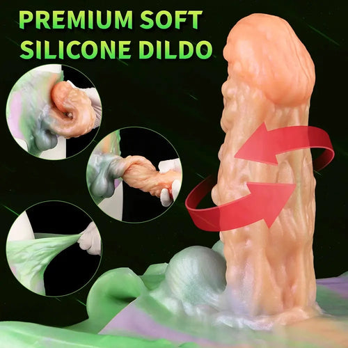 7.67in Monster Hollow Dildo Harness Pants Strap on Cock Fantasy Dildo