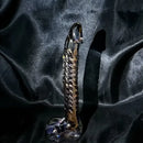 7.68in Crystal Colorful Spiral Textured Glass Dildo For G-Spot Masturbation
