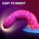 7.68in Liquid Silicone Soft Fantasy Odd Dildo For Women Vaginal Massager