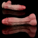 7.68in Realistic Liquid Silicone Double Liquid Lifelike Veins Soft Dildo