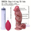 7.68in Soft Silicone Ejaculation Dildo Odd Design For Women Sex