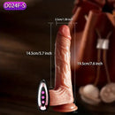 7.6in 8.66in Swing Vibrating Thrusting Big Silicone Soft Heated Dildo