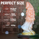 7.72in Ombre Dragon Dildo Silicone Fantasy Penis For Females