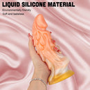 7.72in Ombre Dragon Dildo Silicone Fantasy Penis For Females
