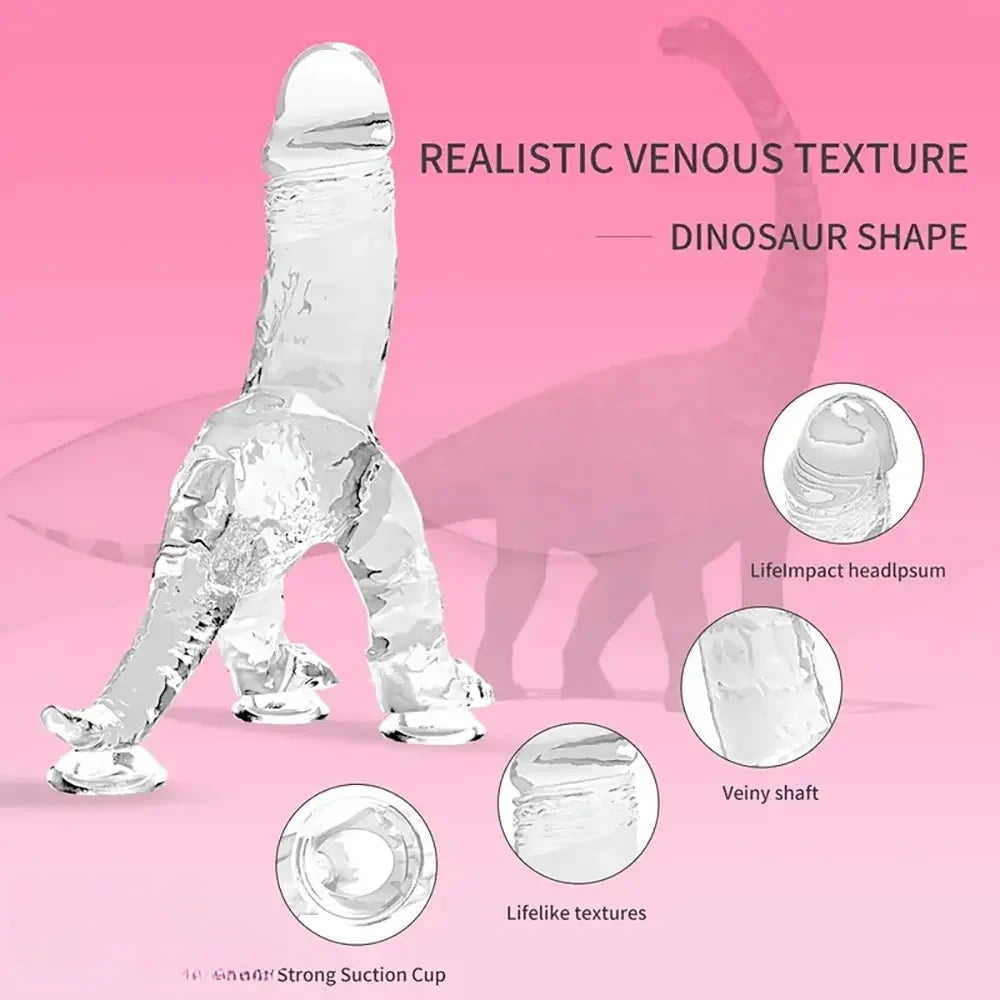 7.81in Dragon Soft Dildo For Offhand Play Silicone Fantasy Thick Dildo