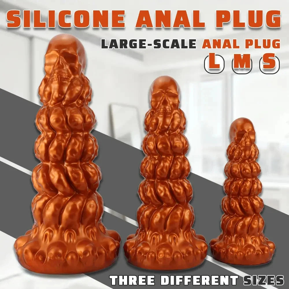 7.87in 10.23in 12.59in Scary Huge Fantasy Butt Plug Dildo For Prostate Massage
