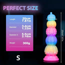 7.87in 11.02in Silicone Halloween Pumpkin Butt Plug Luminous Dildo