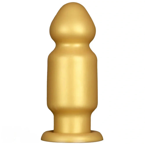 7.87in 11.22in Golden Silicone Soft Big Anal Plug Dildo For Anal Expansion