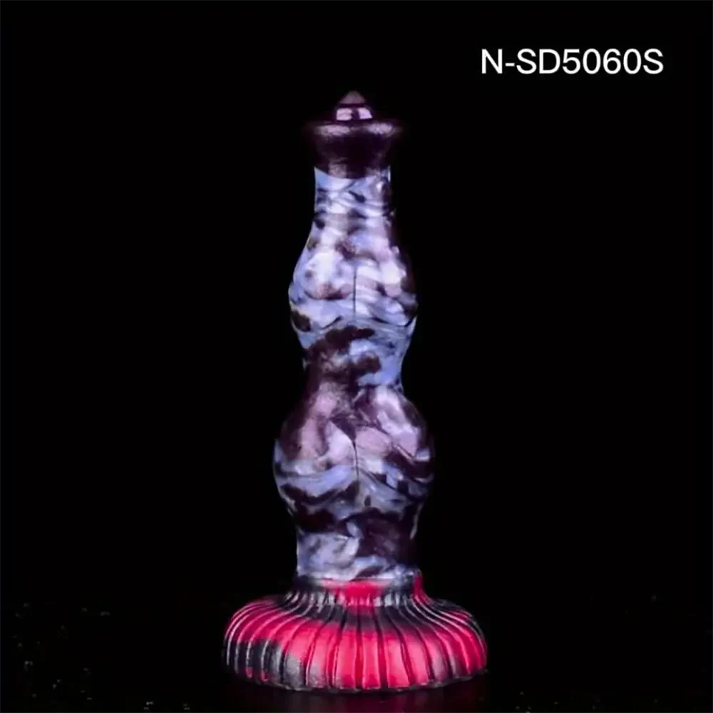 7.87in 7.99in 9.25in Soft Silicone Dog Dildo For Vagina Massage