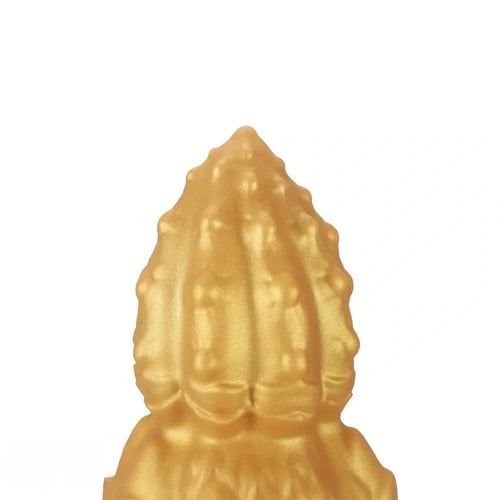 7.87in 9.05in 10.23in 11.41in Golden Gourd Sharp Pointed Large Thick Dildo