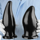 7.87in 9.44in PVC Black Anal Plug Thick Fat Big Dildo With Suction Cup
