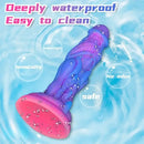 7.87in Alien Dragon Anal Plug Liquid Silicone Monster Dildo For Women