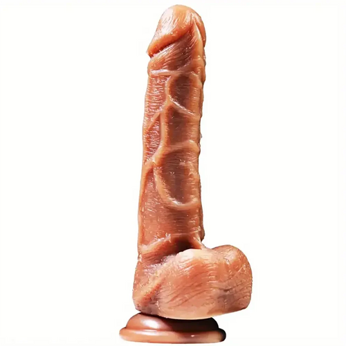 7.87in Double Layer Silicone Realistic Personal Massager Soft Dildo