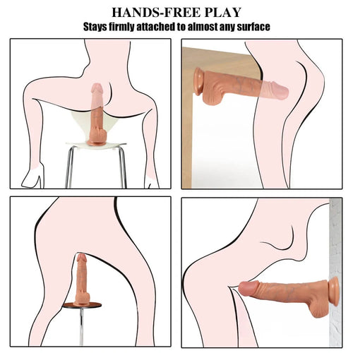 7.87in Extreme Realistic Vivid Silicone Dildo With Veins