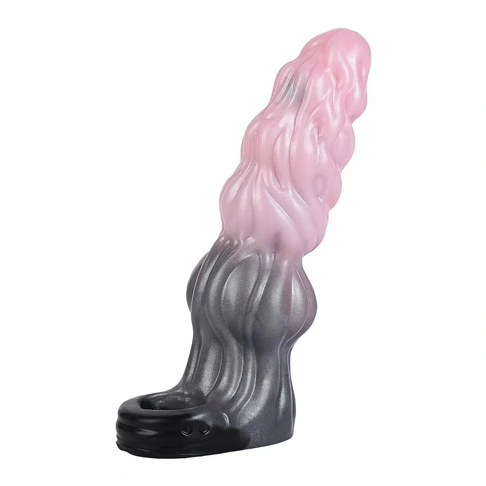 7.87in Hollow Fantasy Silicone Cock Sleeve Dildo For Physical Delay Control