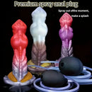 7.87in Liquid Silicone Soft Fantasy Odd Monster Squirting Thick Dildo