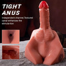 7.87in Real Feeling 3D Lifelike Sex Torso Dildo With Vibrating Thrusting Toy
