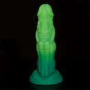 7.87in Realistic Dragon Green Gradient Soft Silicone Women Dildo
