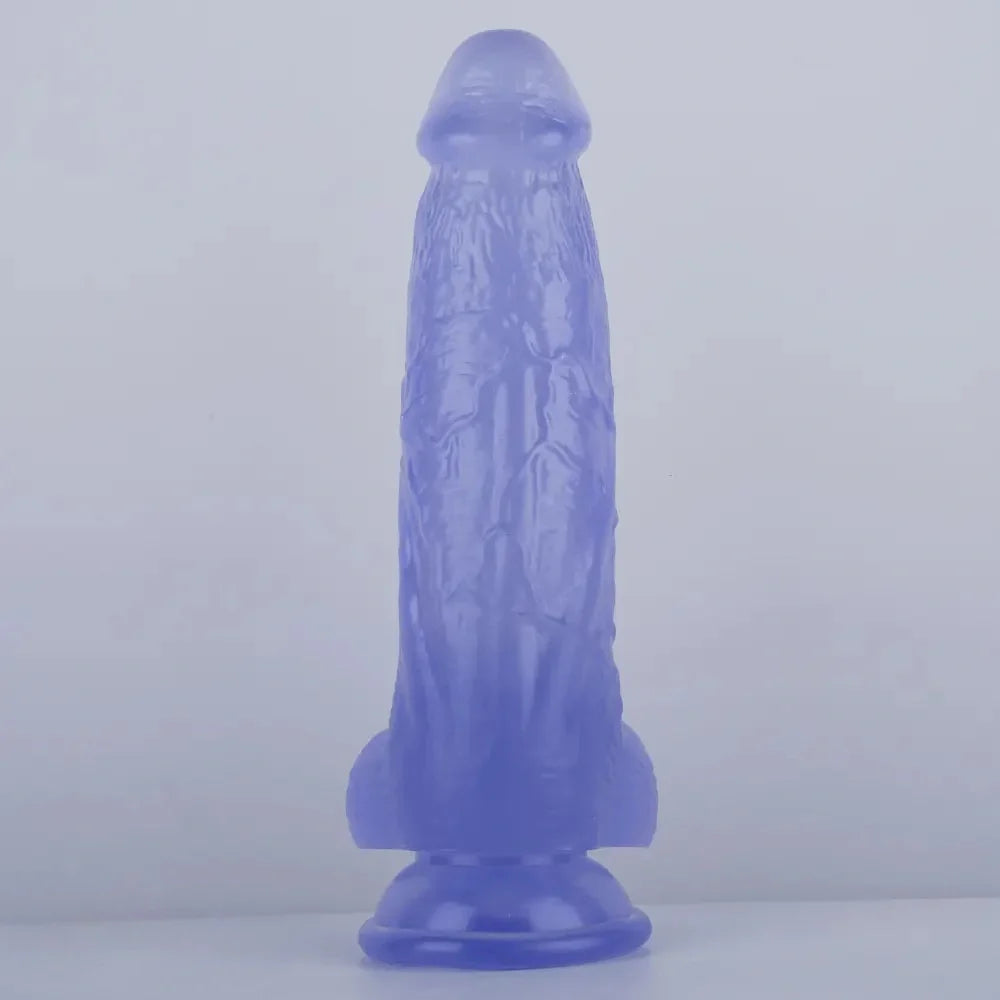 7.87in Realistic Penis PVC Skin Feel Phallus Sex Toy For Women Masturbation