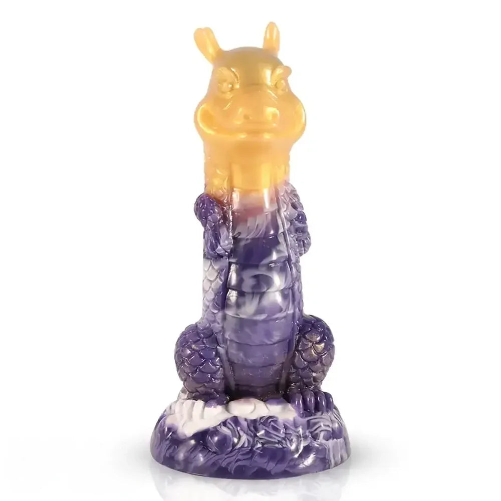 7.87in Realistic Silicone Dragon Dildo For G-Spot Stimulating Ball-Free Design