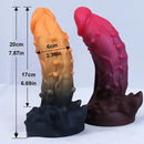 7.87in Realistic Silicone Monster Spiked Dildo With Strong Suction Cup
