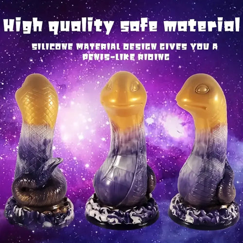 7.87in Realistic Snake-Shaped Silicone Soft Dildo With Lifelike Texture