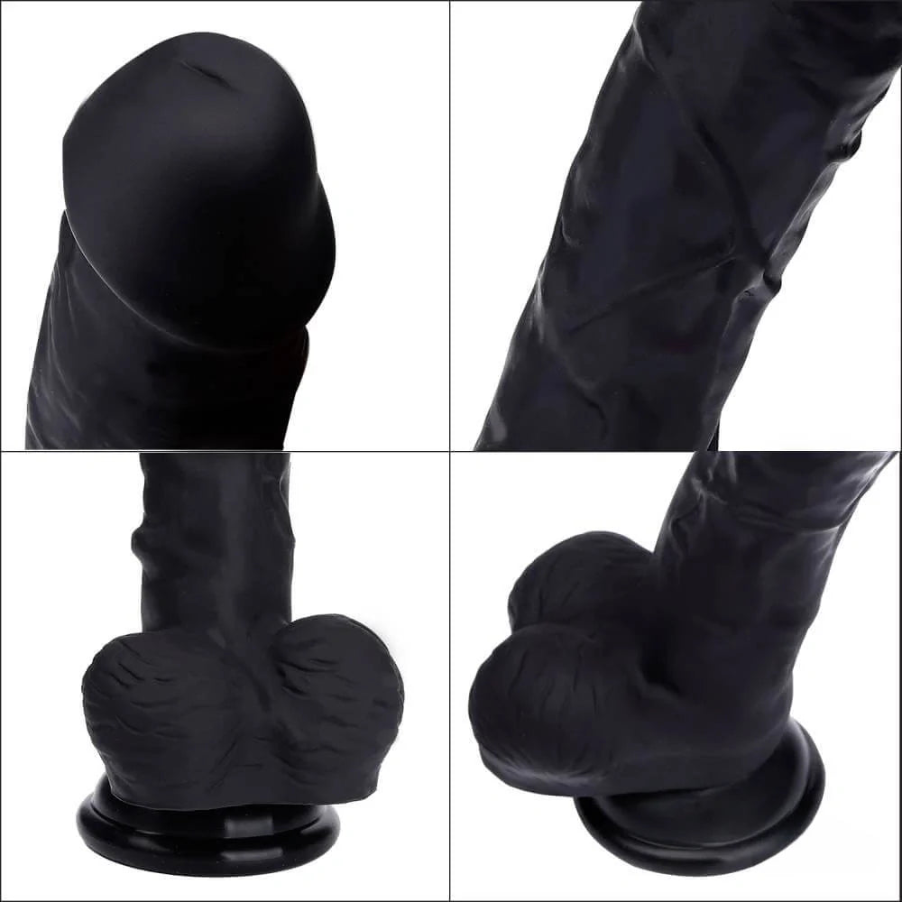 7.87in Realistic Veins Glans Dildo For Vaginal Stimulation