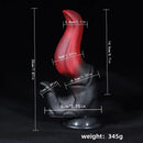 7.87in Silicone Fantasy Odd Sharp Head Dildo Mixed-colors Sensory Play