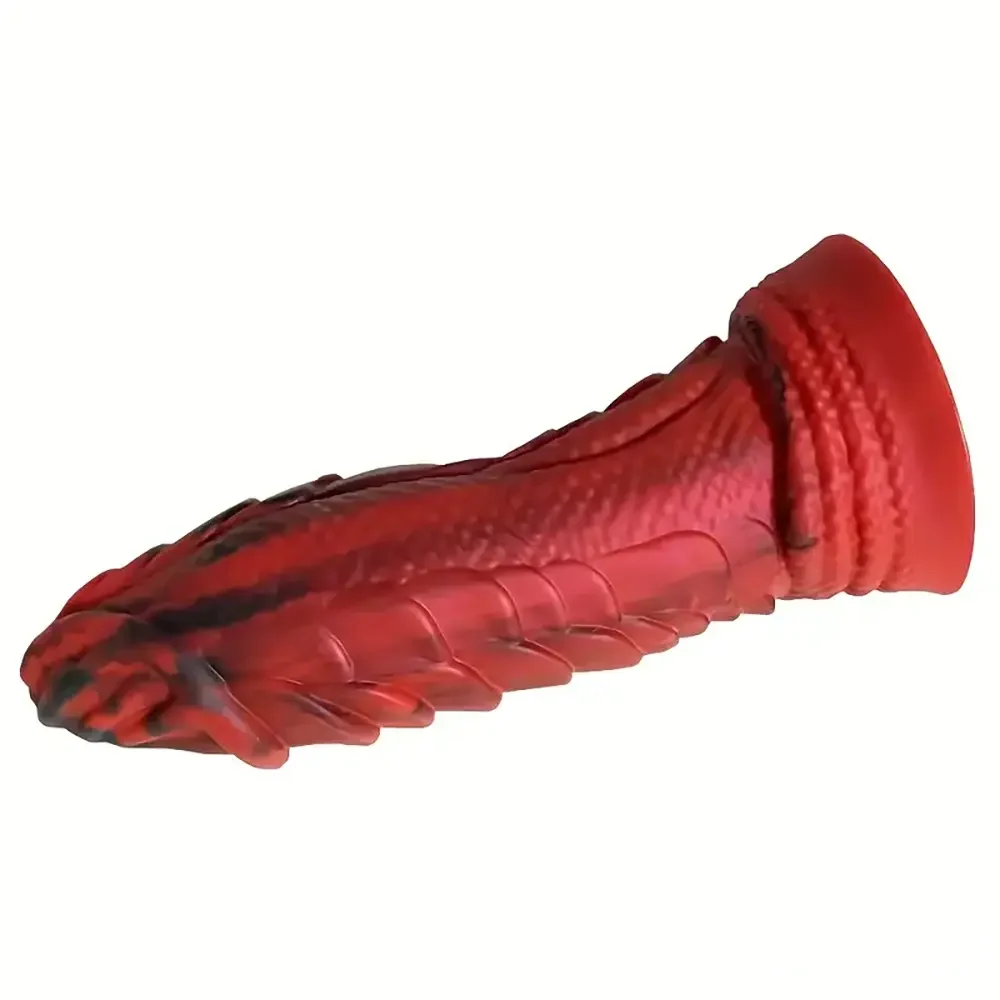 7.87in Silicone Flexible Snake Fantasy Dildo For Couples Lesbian