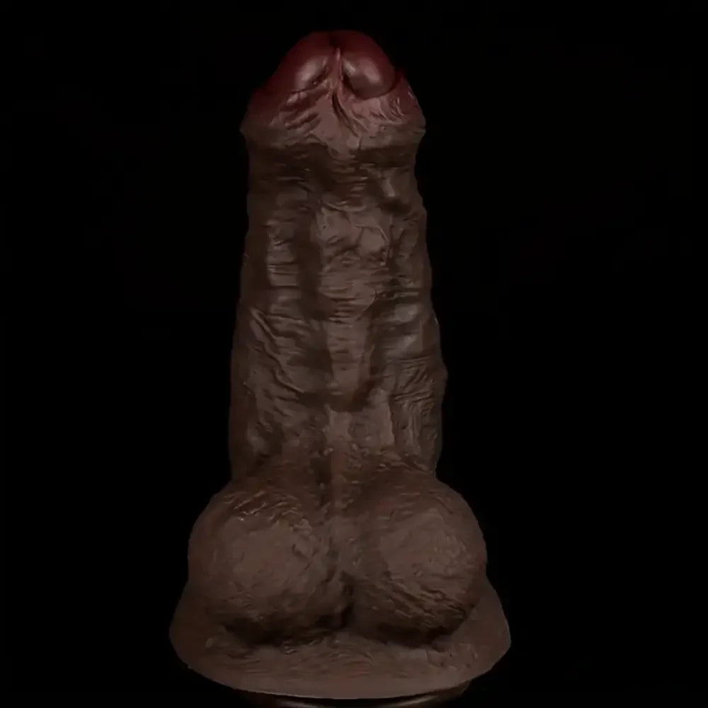 7.87in Superb Skin Thick Real Feeling Silicone Dildo For Women Men