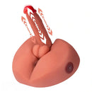 7.87in Unusual Feeling Lifelike Skin Soft Thrusting Vibrating Male Dildo Torso