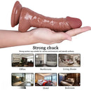 7.87inch Beginner Realistic-Dildo Flexible PVC Ultra Soft Lifelike-Dildo