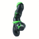 7.8in Alien Mutant Simulation Penis Colorful Ribbed Vaginal Handle Dildo
