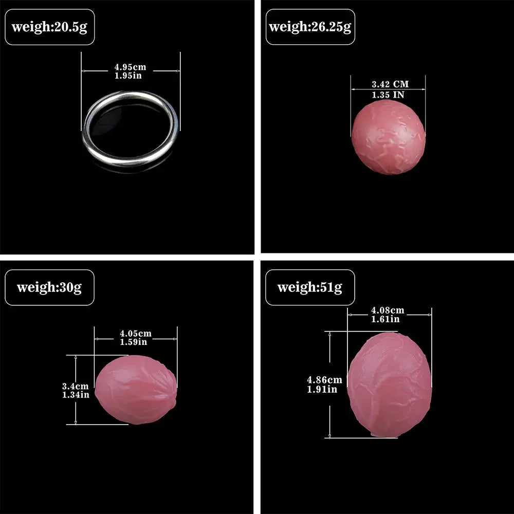 7.8in Ovipositor Platinum Silicone Dildo Realistic Passionate Game Soft Tool