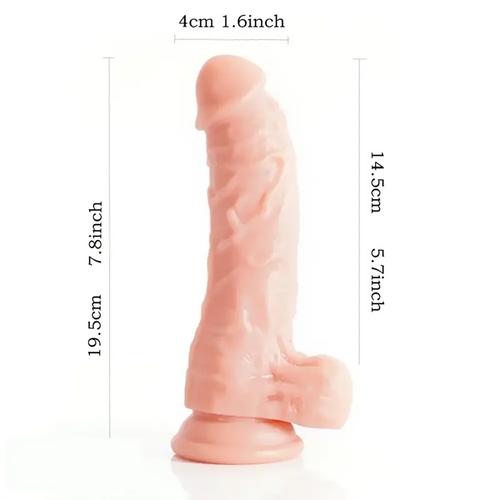 7.8in Wearable Strap on Dildo BDSM G-Spot Stimulator For Women