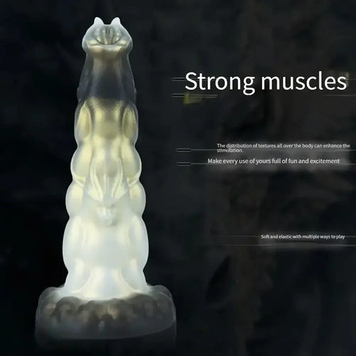 7.95in Hands-Free Monster Silicone Dildo With Strong Suction Cup